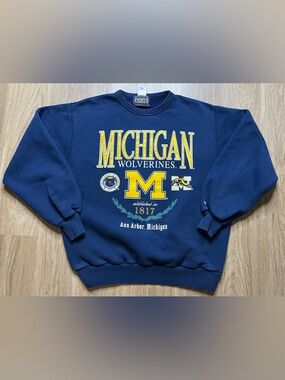 Vintage Michigan Wolverines Ann Arbor Crewneck Sweatshirt Size L